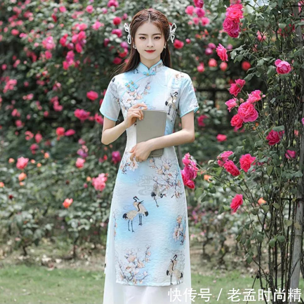 年轻女性|清凉一夏的改良旗袍裙,又仙又美让人惊艳,让人高挑曼妙格外动人