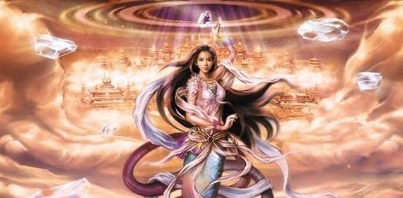 女娲@上古五大女神,女娲第四,九天玄女第三,第一容貌绝世!