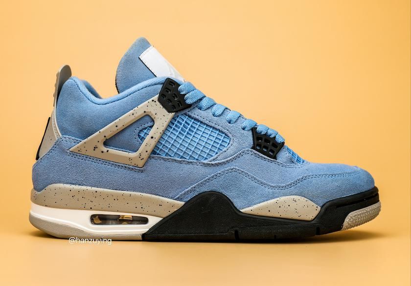 最新实物美照释出！全新 AJ4 “University Blue”即将登场！