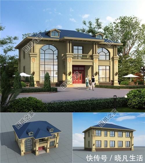 x2|5款180平左右的农村二层房屋图，第四款带洗衣房，你有没有喜欢的？