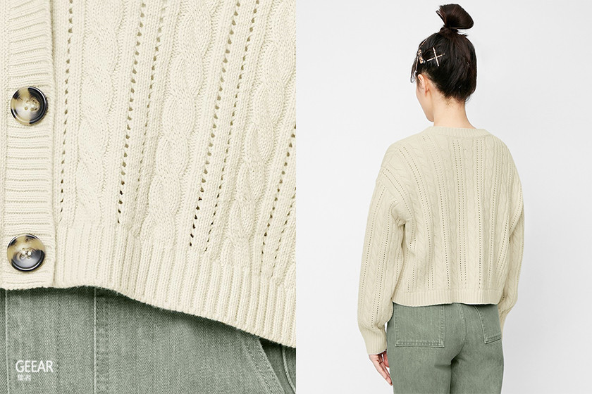 日本女生秋冬就靠这件针织外套显腿长!