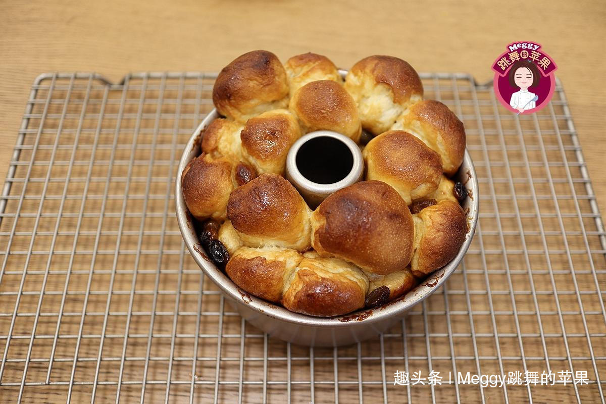 教你做个猴子面包，1口1个不用擀面，全身裹满糖浆，看着就想吃