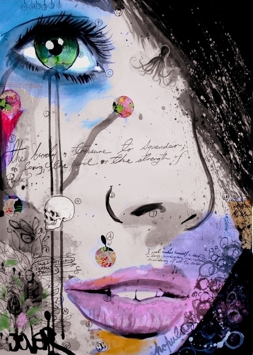 滴墨画&澳大利亚艺术家路易·乔弗的滴墨画,美得很特别!