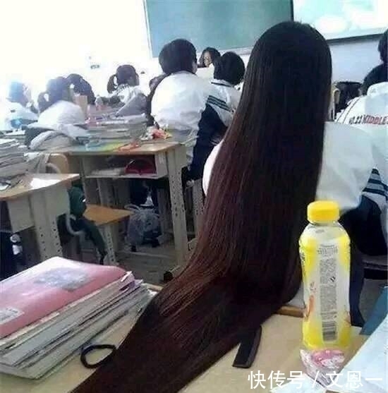 |搞笑图片幽默段子笑话:哈哈哈,妹子你的头发也太长了吧