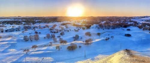 坝上，画家笔下的唯美雪原，冬季景色不输秋季与夏天