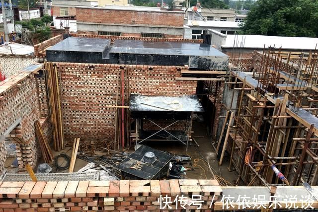 施工|晒晒我农村66万建的中式三合院，1座房子6个庭院，这才叫生活