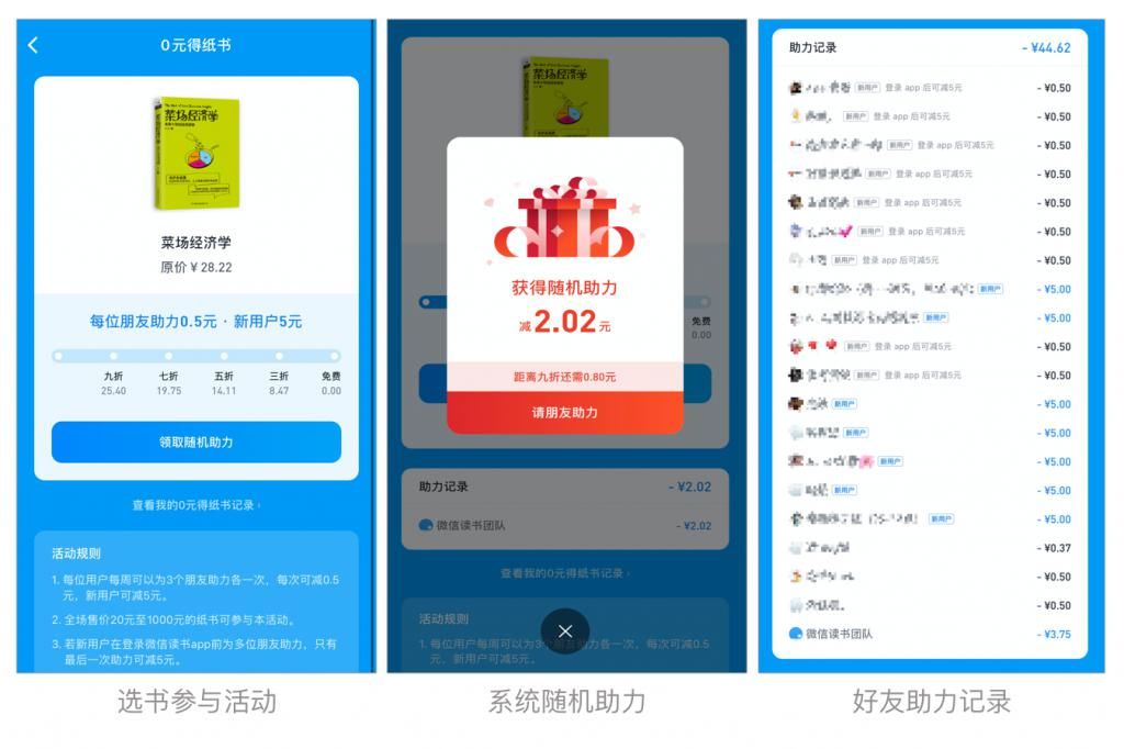 微信|再谈砍价助力，微信读书和拼多多各走一边