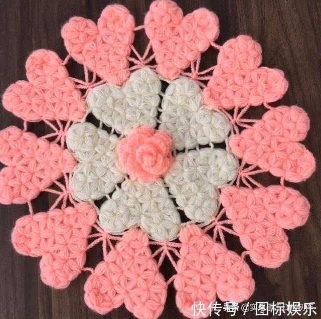 针法@「针织作品」32款只用到一种针法织出来的美垫子,新手留存备用