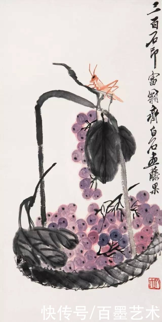 蝴蝶|齐白石草虫图200张,他把草虫画活了