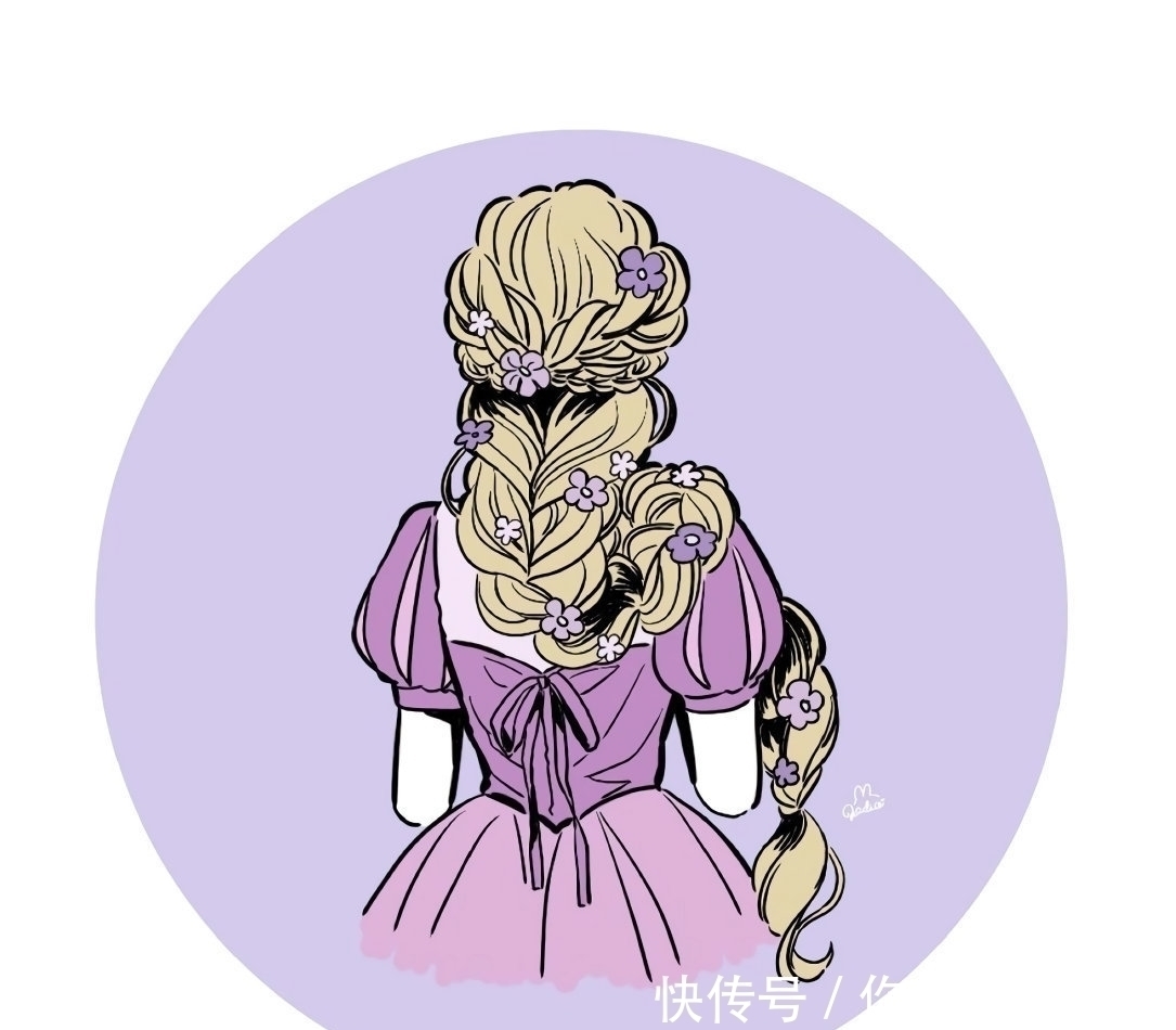 迪士尼公主&画师绘制迪士尼公主背影,靠发型分辨公主,你能猜对几个?