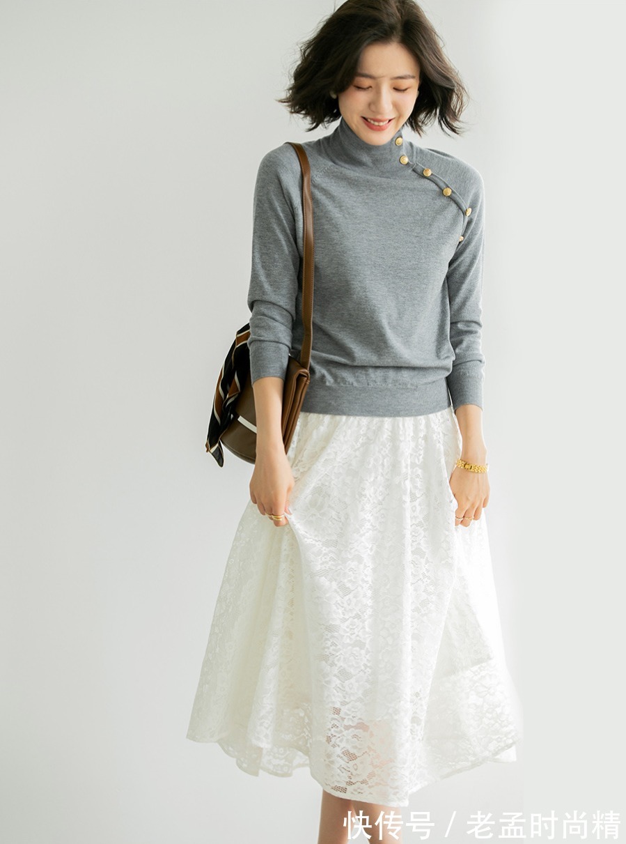 螺纹|简约的态度,知性的魅力,一款非常有女人味的针织衫