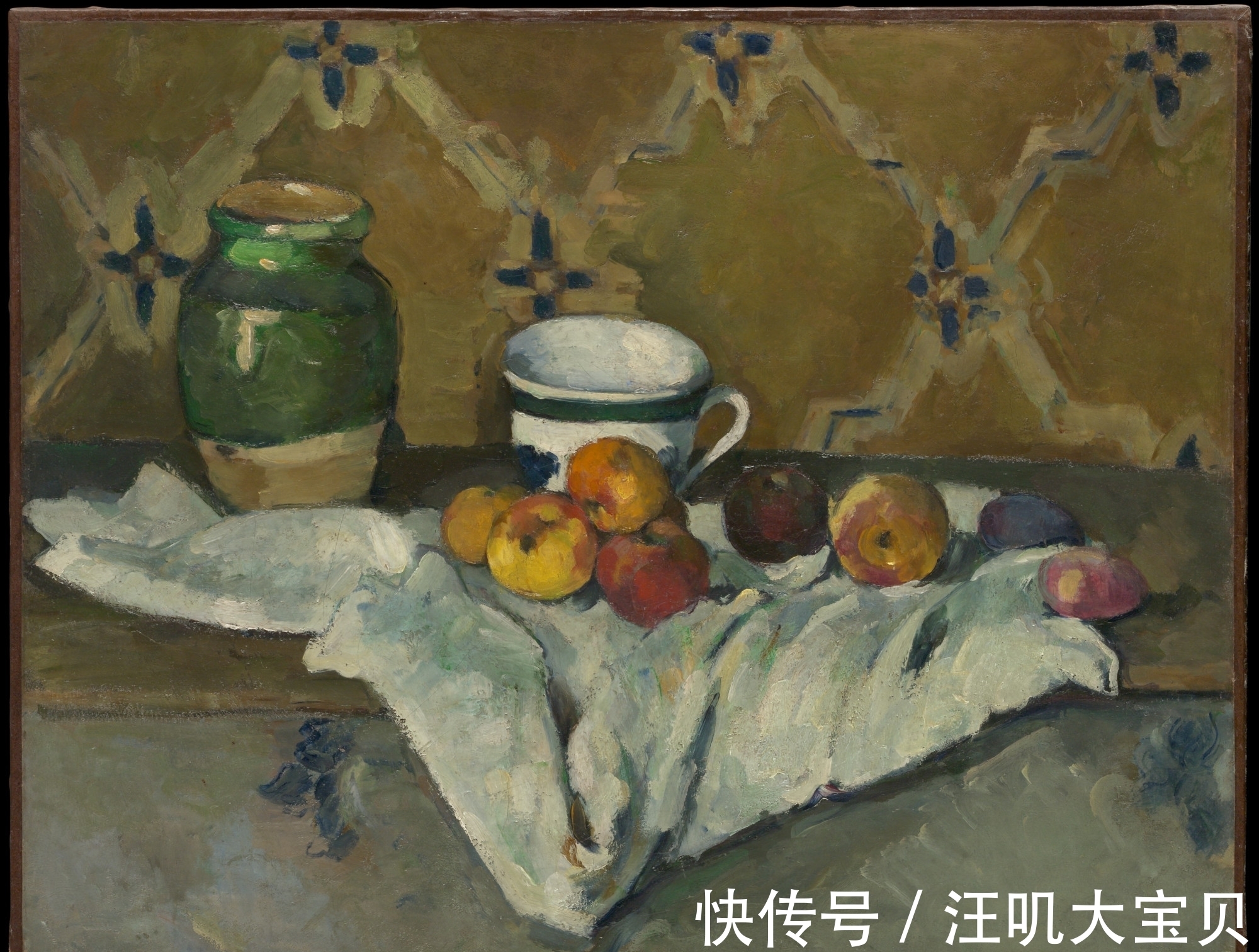 油画$他一生反对印象派,终于大器晚成,他的油画有结构色彩的美和诗意