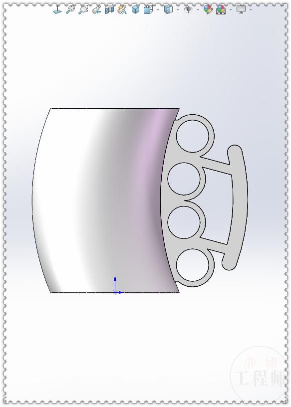 前视基准面|用SolidWorks画一个可以防身的咖啡杯