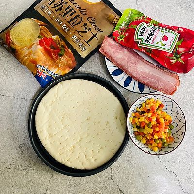 什锦蔬菜|时蔬培根披萨