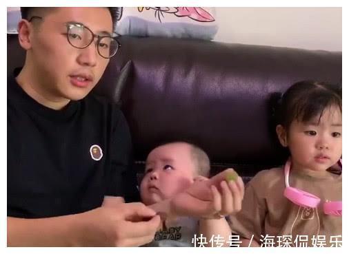 女儿|“偏心奶爸”隔着儿子喂女儿火了,儿子确认过眼神,这是个假爹