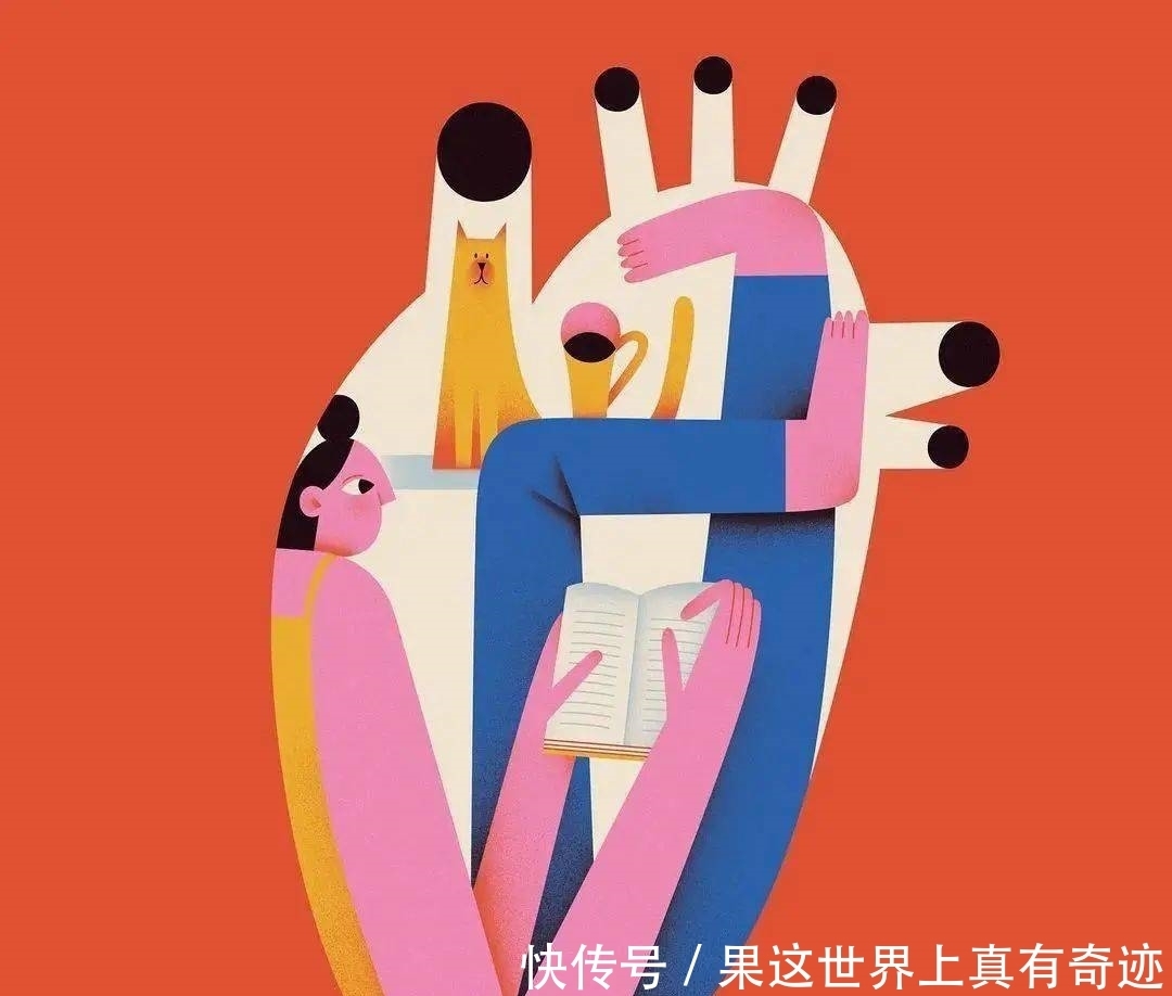 简单的几何图形,大胆的构图,独树一帜的扁平化绘画风格!!