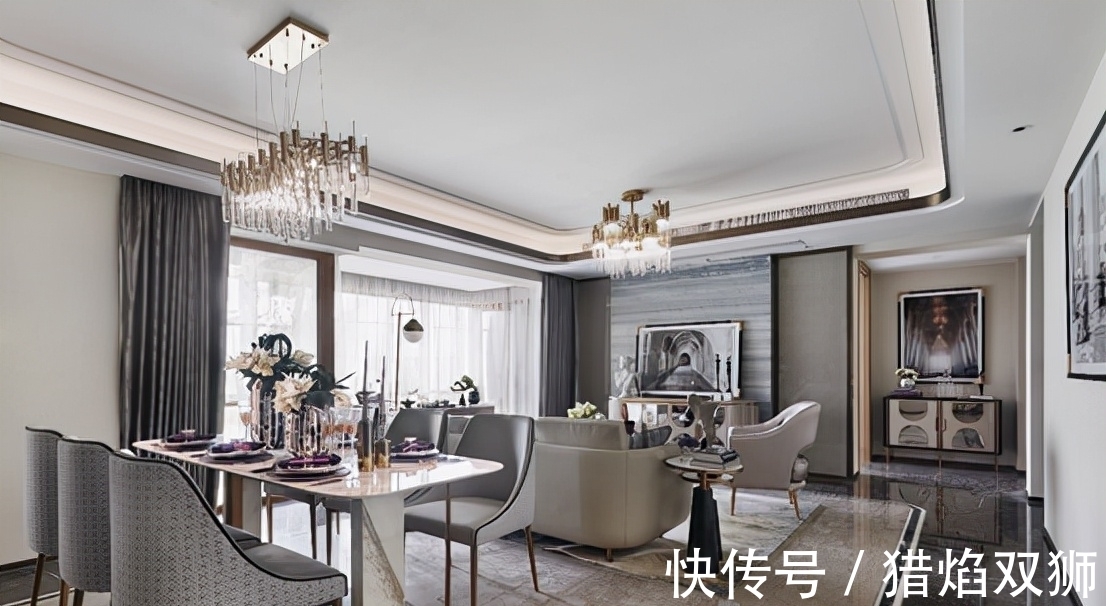 浪漫|180㎡现代轻奢大平层,艺术与浪漫的结合