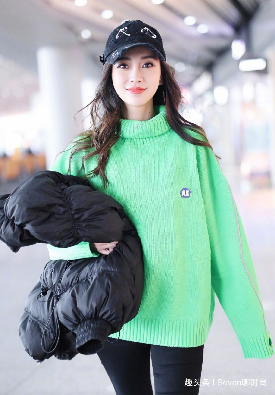 杨颖 “毛衣”要被Angelababy穿火了,搭配紧身裤减龄又保暖,气质出众