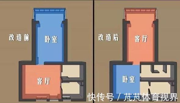 客厅|7口人挤43平小窝,老人睡客厅,爆改变9房,网友:卫生间头次见