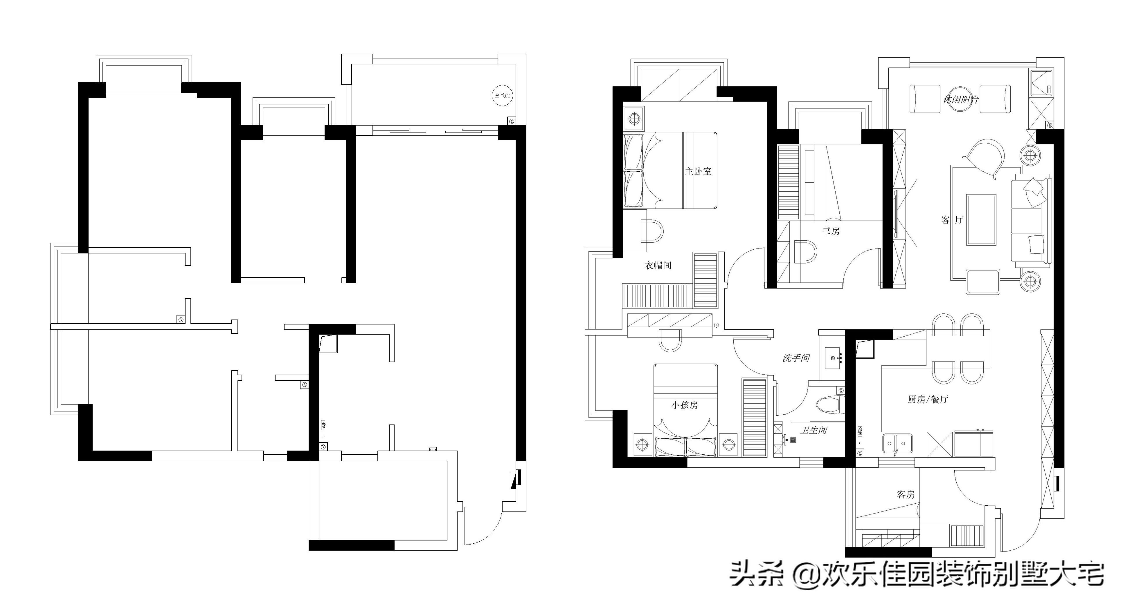 现代|135平现代简约，流行背景墙，快来抄作业
