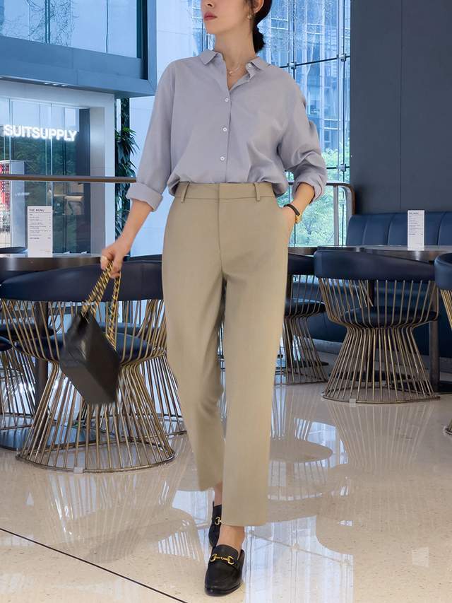 搭配|“上班”穿什么衬衫好看?波点衬衫、蓝色衬衫搭配指南,高级洋气