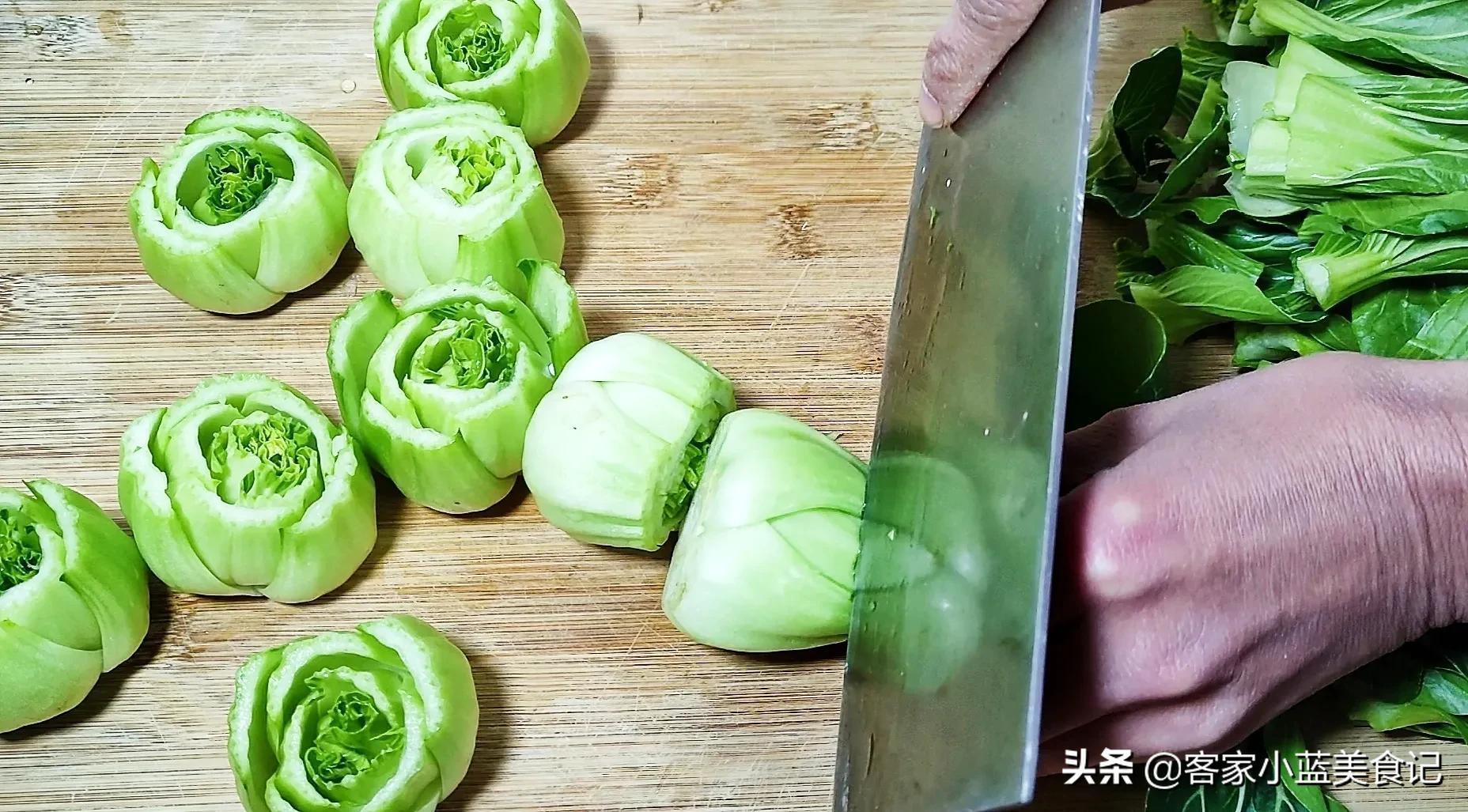  上海青这创意做法，是我待客必做的压轴菜