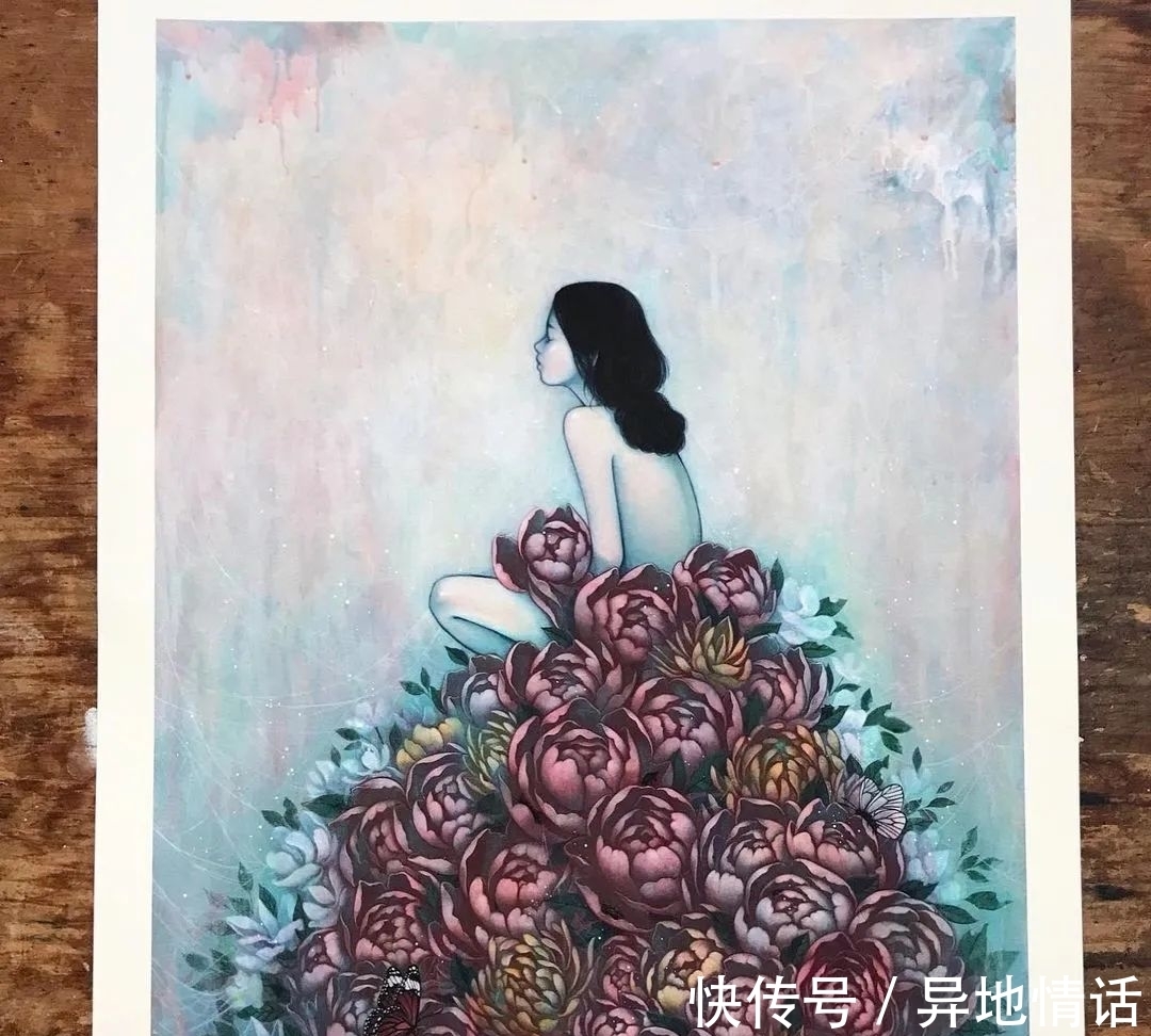 斯特拉·伊姆·赫特伯格@她手绘插画女孩,独特的气质,比任何头像壁纸还美