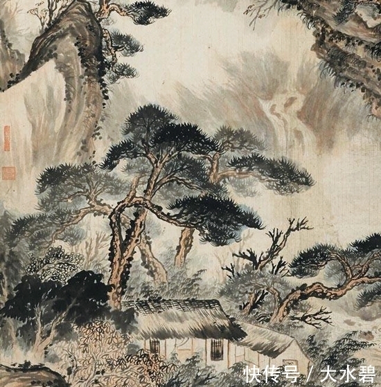 山水@以小见大,石涛绘《山居图》