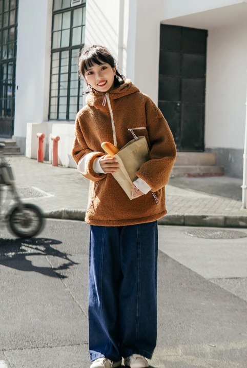 运动裤|想买冬装不知道怎么入手?羊羔毛外套了解一下,显瘦还温柔