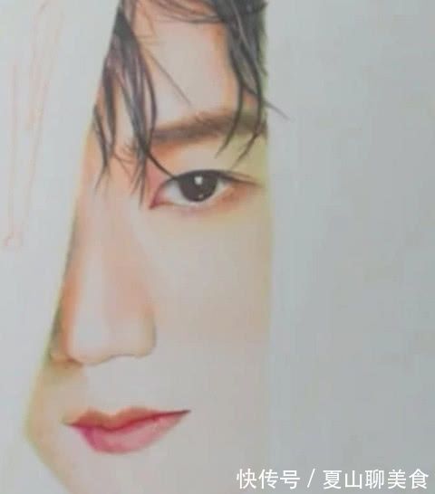 手绘@粉丝为王源手绘头像献礼,看过程以为是个黑粉,最后成品网友膜拜