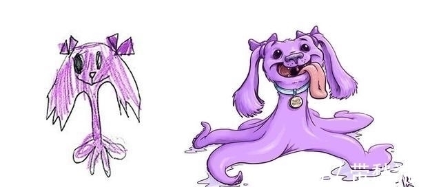 改造!17张小孩搞怪的画,没想到艺术家一改造,瞬间变得不像样!