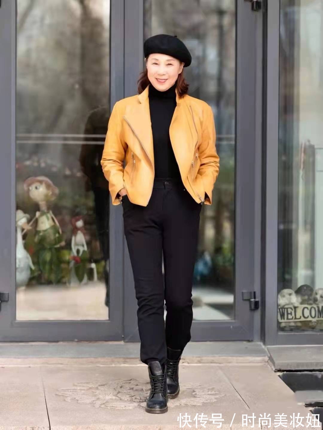 皮衣 终于找到适合60岁的“皮衣”搭配,8套不重样的穿搭,时尚减龄