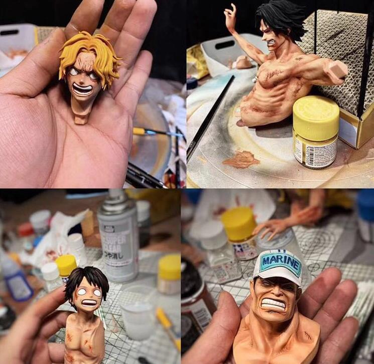 萨博|路飞三兄弟盗版手办,卖1千被炒到3万,主角却是赤犬