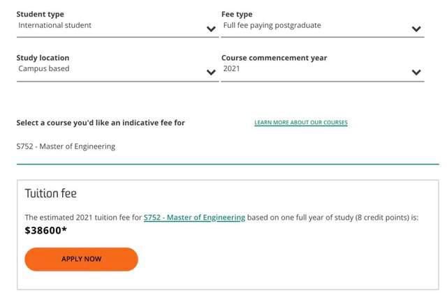 学费|2021年澳洲大学学费公布！最高突破五万刀