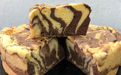 可可粉|节后上班早餐要吃好,教你做斑马纹蛋糕,绵软细腻,口味丰富