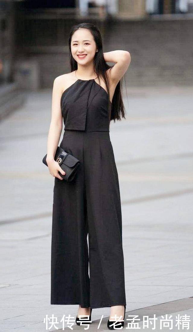 时髦|喜欢阔腿裤的美女看过了, 最后一套是真的美, 时髦又显瘦