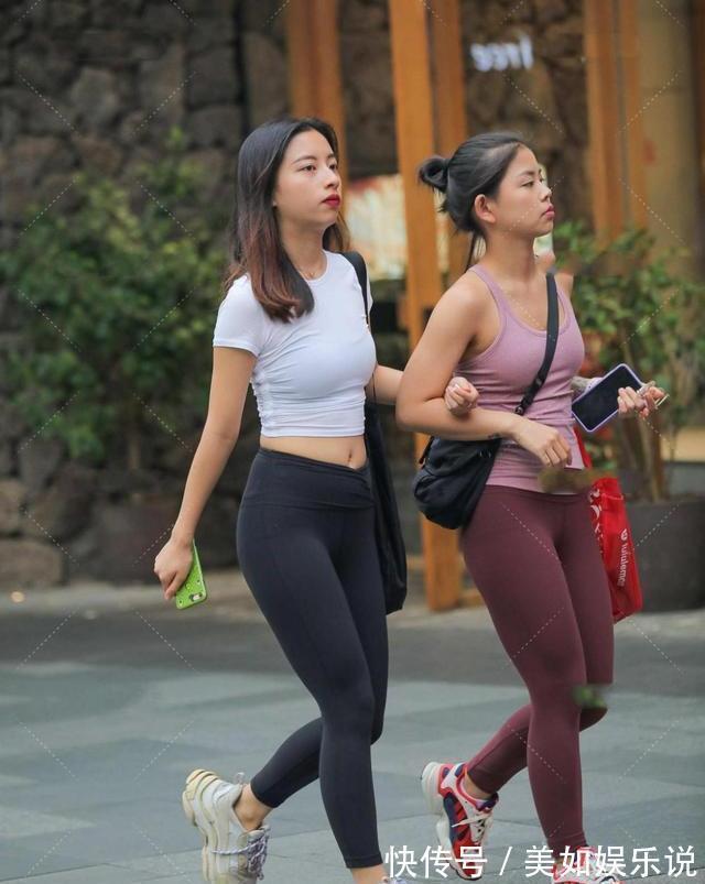 瑜珈裤|瑜伽裤不同的颜色瘦身效果差别很大，美女穿的感觉也不一样