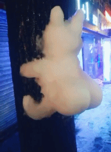 |搞笑GIF:碰瓷的后果很严重,哥们你要谨慎