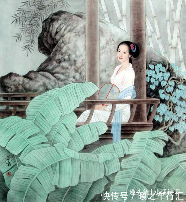 词章@李清照的雨中节奏,音乐与词章完美交融,读来扣人心弦动人心扉