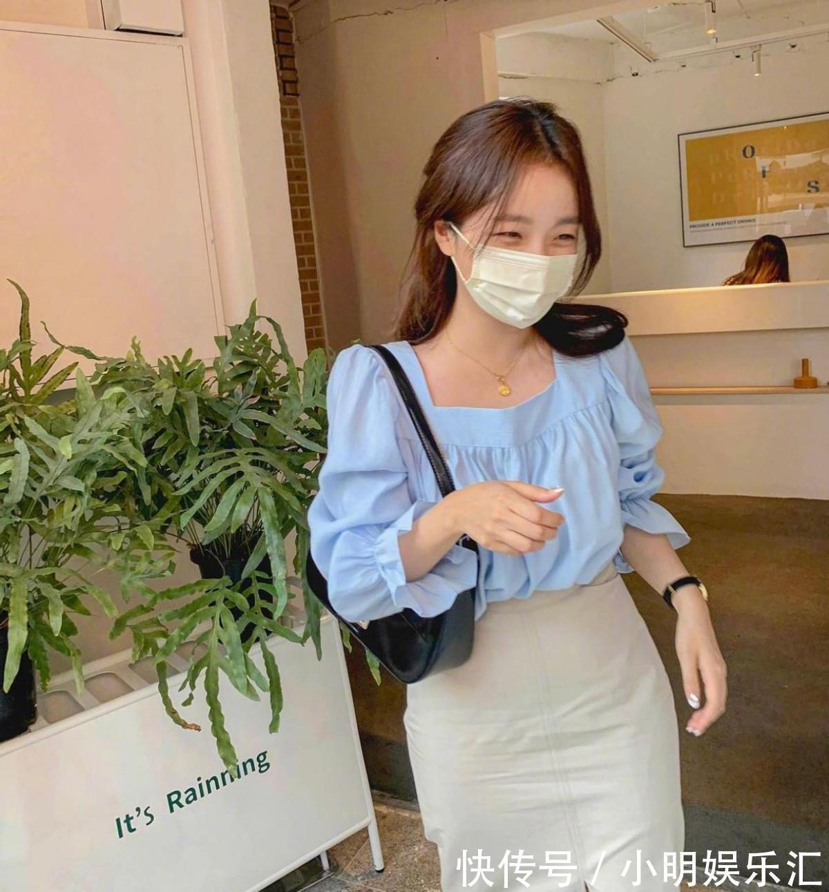 p今年流行的“米色半身裙”，搭配这几款上衣，气质高级不说还显瘦