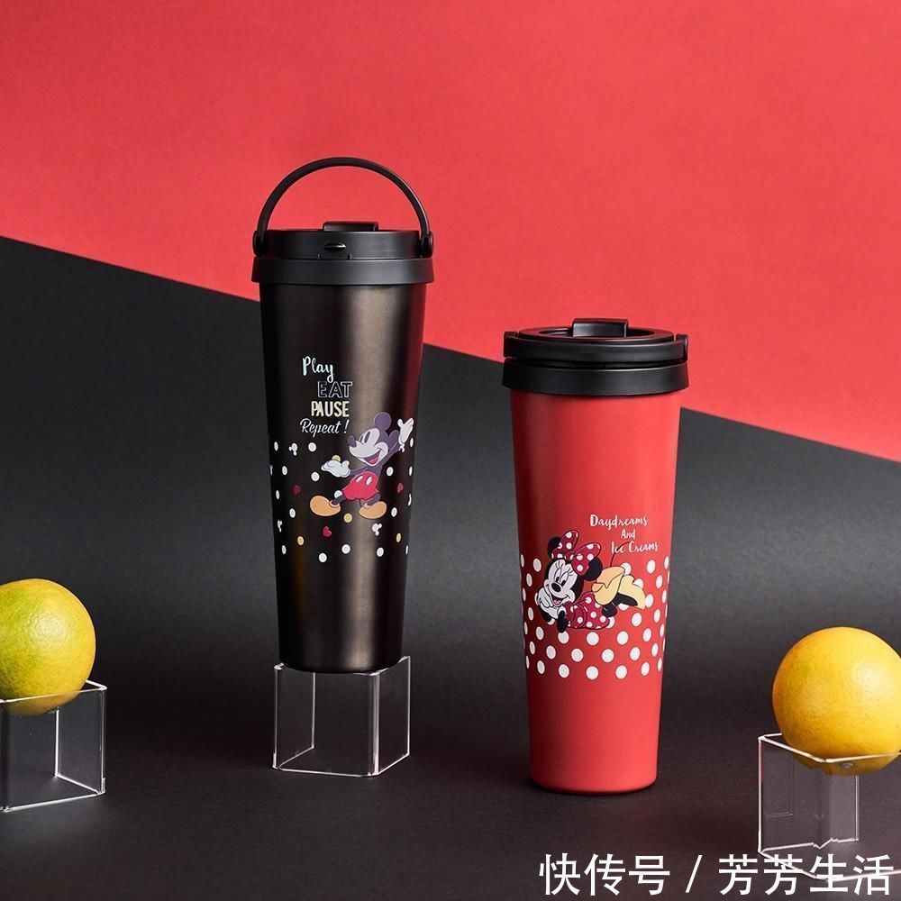 爱丽丝梦游仙境 迪士尼保温杯陪你过寒冬!米奇米妮姿势俏皮爱丽丝5款图案想全包