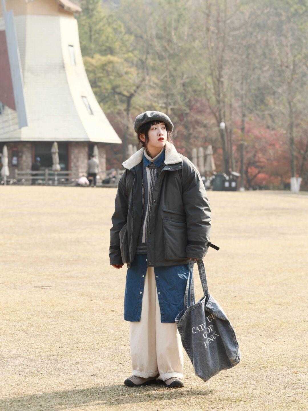 深灰色|“羽绒服”才是万能搭配神器,冬季穿保暖还个性,时髦精都爱了!