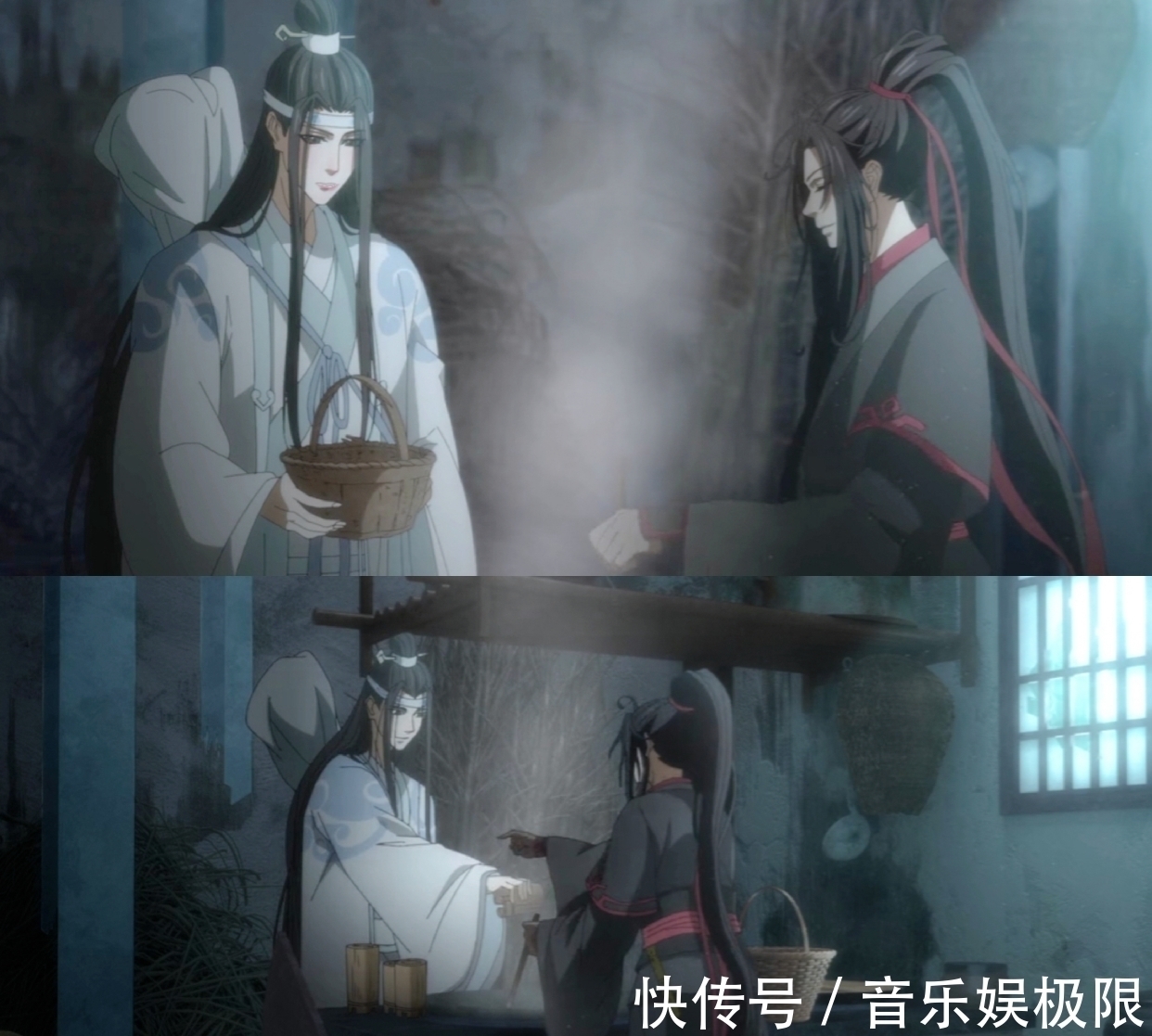 老祖!魔道祖师义城篇,薛洋和晓星尘结仇,蓝湛和魏无羡一起下厨好温馨