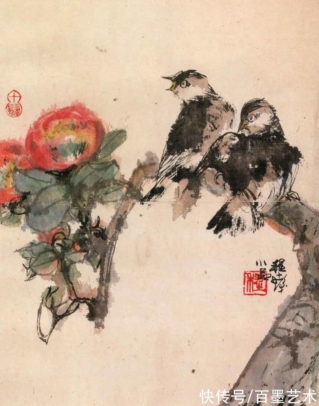 汪大文|程十发送女弟子四组册页,隐藏了四十年的精彩