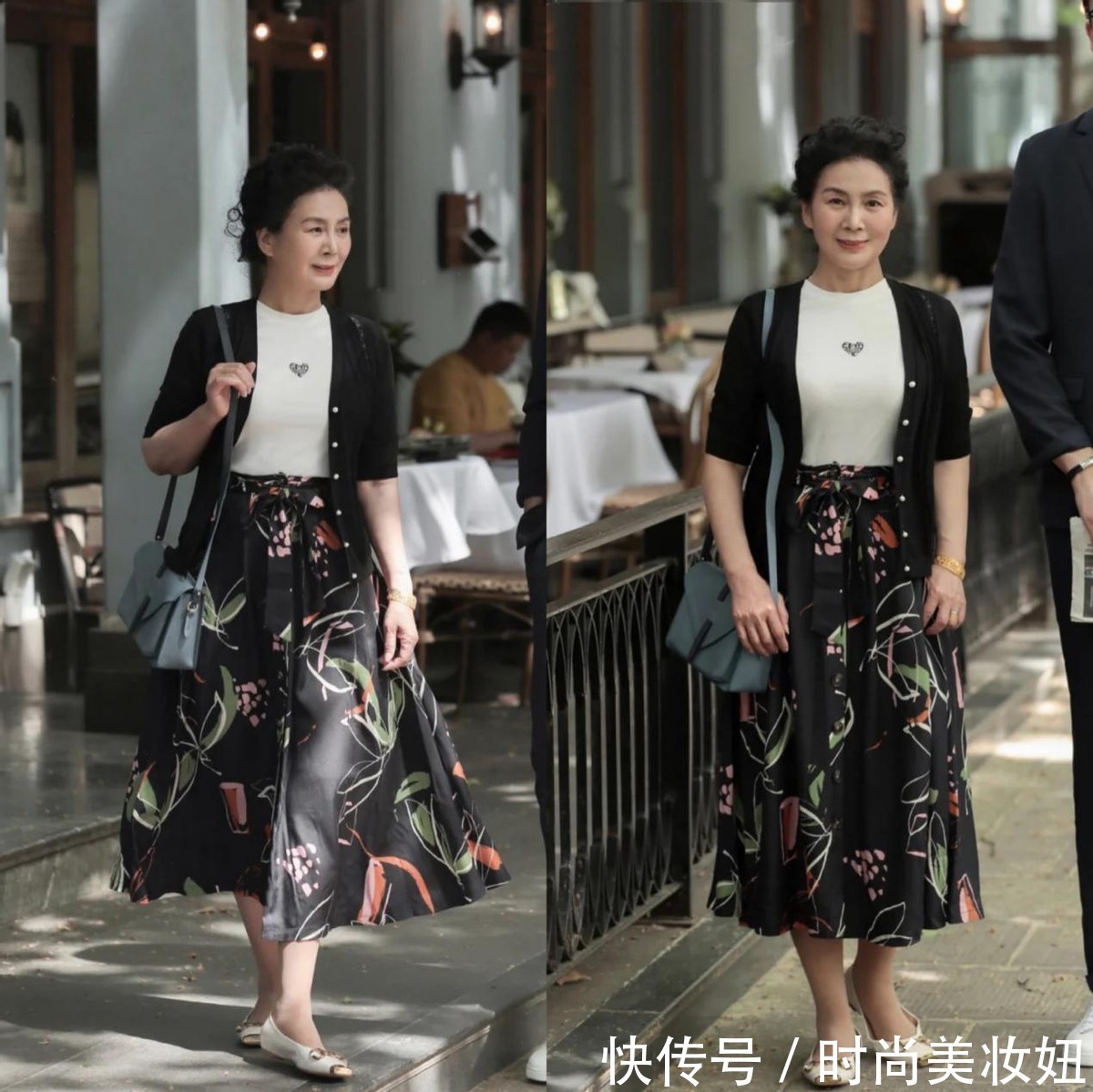 女性|60岁依旧保持少女感,这位奶奶搭配真洋气,照穿减龄10岁不止