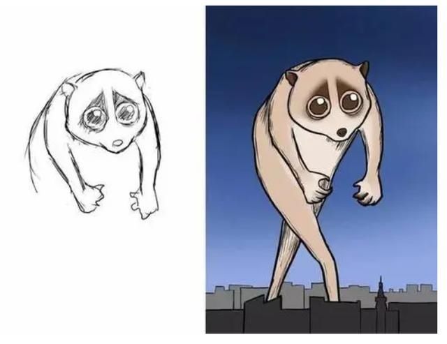 笔下#当学渣美术生画到一半不想画了,画风逐渐跑偏,看完让人笑出眼泪