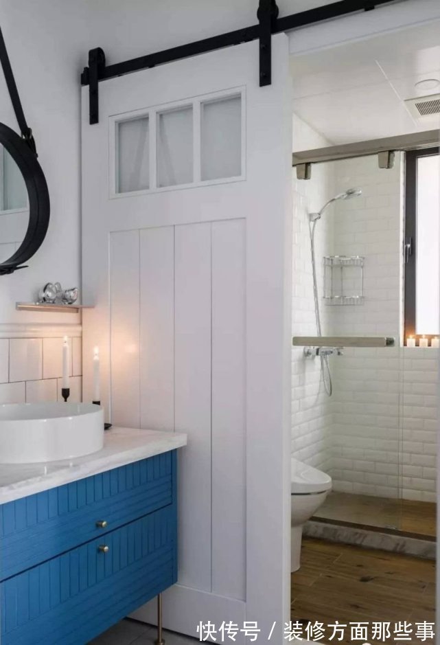 二居室|88平大风二居室,大面积留白+皇家蓝让整个空间简单且不失精致