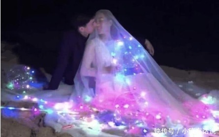成品|新娘全身挂满彩灯拍婚纱照,身上爬满虫子只能忍着,成品照惊艳了!