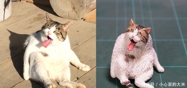 手办|大神将猫咪制作成沙雕手办,总感觉不对劲,这明明就是个“鸡腿”