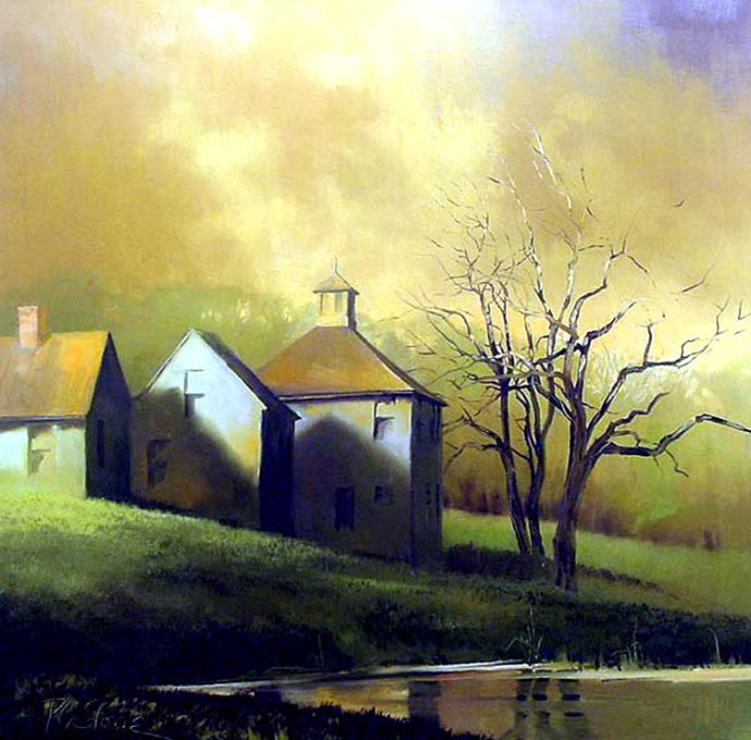 英伦风光@明快自然的英伦风光：画家保罗·斯通的绘画作品欣赏